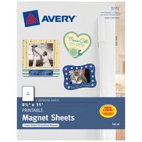Avery Magnet Sheets, 8.5 x 11 Inches, White (03270)