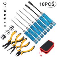 Hobby-Ace 10IN1 RC Tools Kits Box Set Screwdriver Pliers Hex Sleeve Socket Repair for RC Car Boat Quadcopter Helicopter Multirotors Models