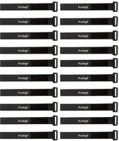 20 Pack 8 Inch Reusable Hook and Loop Cinch Cable Tie Down Straps Set for Cord Management, Home, Office, Garage, Wires, Hoses, Bundling Boxes