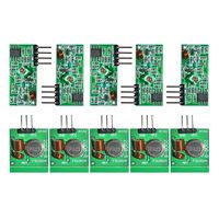 Aideepen 5 Pairs (10pcs) 433Mhz RF Wireless Transmitter and Receiver Module Link Kit for Arduino/ARM/MCU WL
