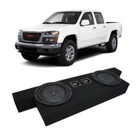 Compatible with 2004-2012 GMC Canyon Crew Cab Truck Kicker CompVT CVT10 Dual 10" Sub Box Enclosure New - Final 2 Ohm