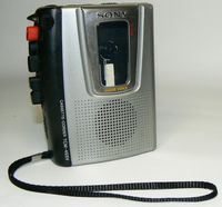 Sony Pressman TCM-455V Portable Cassette Tape Recorder w/ VOR & Built-in Speaker