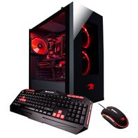 iBUYPOWER Elite Gaming PC  Desktop AMD Ryzen 5 2600 3.4GHz, NVIDIA Geforce GTX 1060 3GB, 8GB DDR4 RAM, 1TB HDD, 120GB SSD, WiFi, Win 10 Home, WiFi, ELEMENT 021A