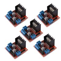 DAOKI 5 PCS L298N Motor Drive Controller Board DC Dual H-Bridge Robot Stepper Motor Control and Drives Module for Arduino Smart Car Power UNO MEGA R3 Mega2560