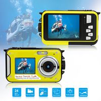 Waterproof Underwater Digital Cameras for Snorkeling,Underwater Cameras Waterproof Cameras Digital with Selfie Dual Screen -Travel,Holiday,Snrokeling