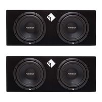 Rockford Fosgate 10" 800 Watts Dual Loaded Subwoofer Sub Enclosure (2 Pack)