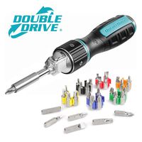 DOUBLEDRIVE Ratcheting Screwdriver Set - 2X Faster, 37-piece Repair Tool Kits for Laptop, PC, Furniture, DIY Hand Work