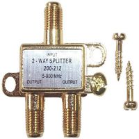 Black Point Products BV-017 Gold 2 Way Hybrid Splitter