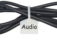 Mr-Label 4-3/8" Nylon Cable Zip Ties Tags Labels Marker - Write on | Self-Locking - with Free Printable Labels - for Wire Marking and Organizing (100, White)