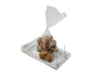 Clear Plastic Bread Bags, 11" x 17", on Wickets (250 ea), with 4" Bottom Gusset, 1.0 Mil (Meets FDA-USDA Specifications) - CASE of 1,000 Bags