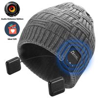 Bluetooth Beanie Hat,Topple Wireless 4.1 Superior Headphone Beanie Hat HD Stereo Earphone Speaker &Mic,Unisex Washable Men Women Winter Outdoor Fitness (TB209SG-Grey)