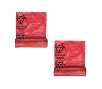 Medical Action Infectious Waste Bag, Red, 3 Gallon, 14.5" x 19", (2 Pack)