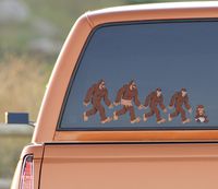 Bigfoot Sticker Family - Full Color - Sasquatch Sticker - Bigfoot Decal for cars, skateboards, laptops - Bigfoot Vinyl Decals - Funny Sasquatch Sticker - Bigfoot Yeti Decal Funny Bigfoot Family Decals