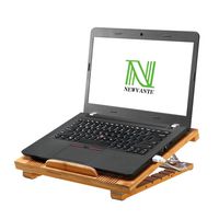 Nnewvante Laptop Stand Cooling Pad Cooler Pad Laptop Desk Laptop Table Bamboo 100% Cooling Fan Stand for Laptops