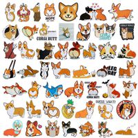 Corgi Stickers, VSCO Stickers for Hydro Flask, Water Bottles, Tumbler, Laptop, Car, 50pcs 100% Vinyl Waterproof Aesthetic Trendy Cute Stickers for Girls, Boys, Teens, Kids, Animal Kawaii Stickers