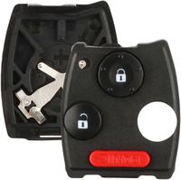 Discount Keyless Remote Entry Uncut Car Key Fob Replacement Case Shell Button Pad Compatible with Honda CR-V MLBHLIK-1T