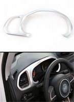 Dwindish Silver ABS Dashboard Dash Board Frame Cover for Jeep Renegade 2015 Up
