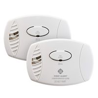 First Alert Carbon Monoxide Detector|No Outlet Required,  Battery Operated, 2-Pack, CO400
