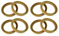 Audiopipe 4 Pair 6.5" MDF Speaker Ring Recess With Bezel Mounting Spacer RING-6.5BZ