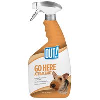OUT! Go Here Attractant Indoor & Outdoor Dog Training Spray | Housetraining Aid for Puppies and Dogs |  32 oz