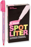 PILOT Spotliter Flourescent Highlighters, Chisel Tip, Pink, 12 Count (46011)