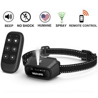 Citronella Dog Training Collar with Remote Control (Not Included Citronella Spray),2 Using Modes Spray Dog Bark Collar,500ft Range Harmless Safe Humane No Shock Anti-Bark,Rechargeable Waterproof