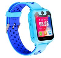 LDB Direct Kids Smartwatches - Children GPS/LPS Touch Screen SOS Tracker Smart Watch Phone with Tow-Way Call Voice Chat Game Flashlight for Boys Girls Birthday (Blue)