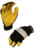 G & F 1091XL Dark Owl High Visibility Reflective Performance Mechanics Work Gloves, Driving Gloves, Men's X-Large