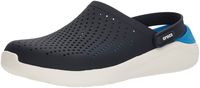 Crocs Men's and Women's LiteRide Clog, Casual Athletic Shoe with Extraordinary Comfort Technology, Navy/White, 10 US Women / 8 US Men