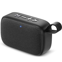Portable Bluetooth Speaker -UDISON Carry Around True Wireless Stereo Pairing Speakers Superior Sound and Rich Bass with 12 Hour Playtime, Speakerphone, TF Slot, Carabiner Perfect for Outdoors-Black