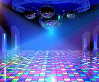 Gardenia 10x8ft Disco Lights Background with Mirror Balls and Shining Stars 90s Hip Hop Party Colorful Photo Photography Background Studio Props 4167