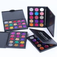 Eyeshadow, 15 Colors Eyeshadows Flawless Palette Shimmer Glitter Eyeshadow Palette Waterproof Highlighter Pearl Metallic Palette Cosmetic Makeup (B)
