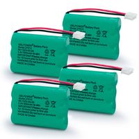 QBLPOWER 27910 Cordless Phone Battery Rechargeable Compatible with Vtech 89-1323-00-00 AT&T E1112 E2801 TL72108 Motorola SD-7501 RadioShack 23-959 Cordless Handsets 3.6V(Pack of 4)
