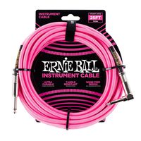 Ernie Ball Instrument Cable, Neon Pink, 25 ft