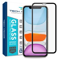 Tech Armor Edge to Edge Glass Screen Protector for New 2019 Apple iPhone 11 / iPhone Xr - Case-Friendly, Scratch Resistant, Haptic Touch Accurate (Black) [1-Pack]