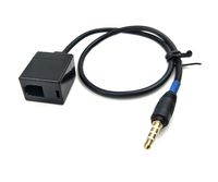 Poyiccot Headset Buddy RJ9 4P4C Female to 3.5mm Male Cell Phone Adapter Cable for Cisco, Avaya - Black 30cm/ 10inch