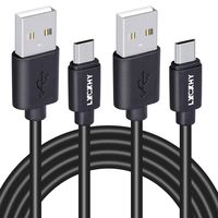 Micro USB Cable,LXCXHY 3.3 Feet/1M USB 2.0 A-Male to Micro B Sync Data Cable & Charging Cord for Android/Kindle/Windows/MP3/Camera/Smartphone/Tablets/Xbox, PS4 and Other USB Devices (Black,2 Pack)