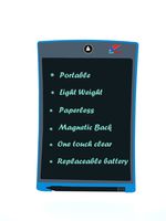 LCD Writing Tablet 8.5 inch Electronic Smart Writer Stylus Paperless Writing Pad Replaceable Battery - One Button Quick Erase - Great for Kids and Adults (Magnetic Back)