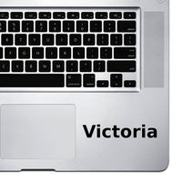 (2X) StickAny Palm Series Victoria Sticker for MacBook Pro, Chromebook, and Laptops (Black)