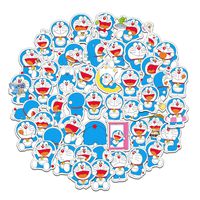 DOFE 61 PCS Doraemon Stickers,Laptop Stickers,Guitar Motorcycle Bicycle Luggage Decal Graffiti Patches for Teens.