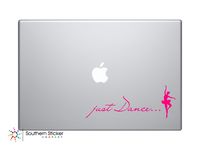 Just Dance Ballerina Dancer Vinyl Car Sticker Symbol Silhouette Keypad Track Pad Decal Laptop Skin Ipad Macbook Window Truck Motorcycle