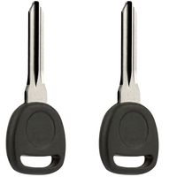 Uncut Transponder Ignition Key fits B111-PT Circle Plus Buick / Cadillac / Chevy / GMC / Hummer / Pontiac / Saturn / Suzuki, Set of 2