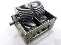 FidgetKute 2 Section AIR Variable Capacitor 12-495 pF New USSR for Crystal Radio Detector Show One Size