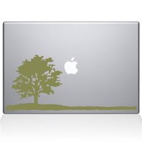 The Decal Guru Lone Tree MacBook Decal Vinyl Sticker - 12" MacBook - Gold (1118-MAC-12M-G)