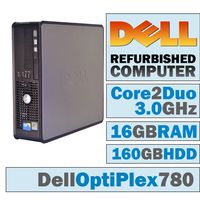 Dell OptiPlex 780 SFF/Core 2 Duo E8400 @ 3.00 GHz/16GB DDR3/160GB HDD/DVD-RW/WINDOWS 7 PRO 64 BIT