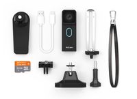 MOFILY YoCam (Deluxe Accessory Bundle, White) 2.7K Waterproof Life Style Action Camera with Wi-Fi (P2P Enabled), Bluetooth & Image Stabilization