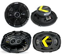 2) Kicker 41DSC654 6.5" 240W 2-Way + 2) 40CS6934 6x9" 450W 3-Way Car Speakers