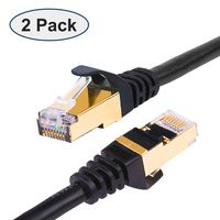 CAT 7 Ethernet cable 2 pack 6.6 ft, High Speed RJ45 LAN Patch Cable 2 M