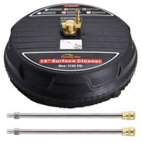 Twinkle Star 15" Pressure Washer Surface Cleaner with 2 Pressure Washer Extension Wand, 3100PSI