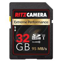 Extreme Performance SD 32GB U3 95/45 MB/S Read/Write Speed Class-10 SDHC Memory Card by RitzGear